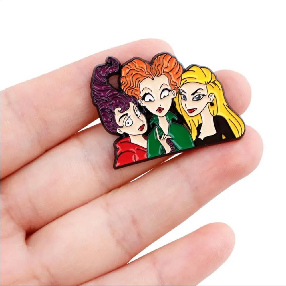 Hocus Pocus Pin, Hocus Pocus Backpack Pin, Hocus Pocus Witch Brooch